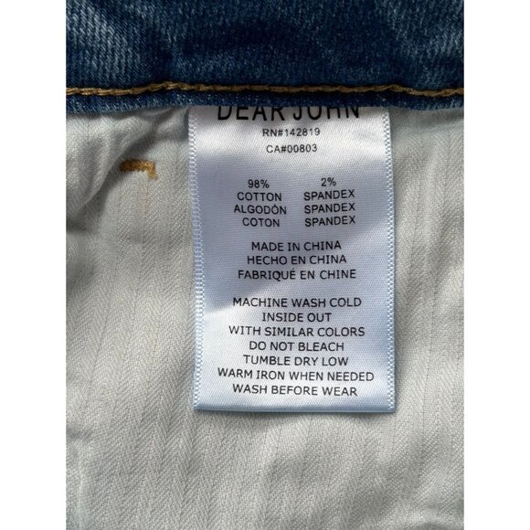 Dear John Blaire Straight Leg Ankle Slim Jeans in Lyon - Sz 31" - NWT - Picture 8 of 9